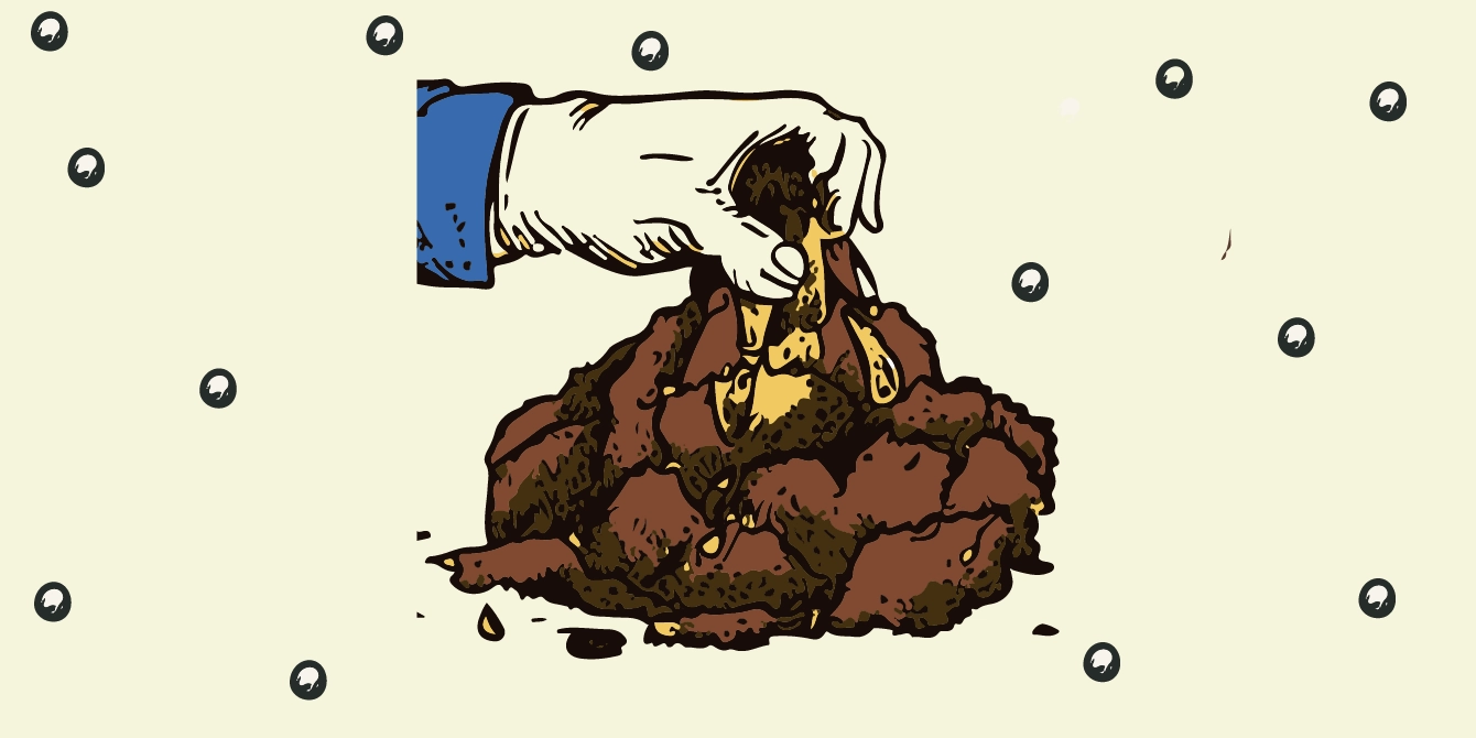 Illustrazione di una miscela di suolo organico per canapa e cannabis: mani, ingredienti naturali e piante in crescita